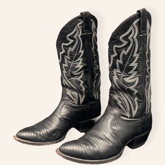 Black Justin Boots Men’s Size 7 | Stamped Imperfect - Picture 1 of 6